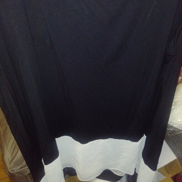 "DG" DIANE GILLMAN FOR HSN SLEEVELESS FLOWING CHIFFON TRIM TANK SIZE 3X - Picture 7 of 7